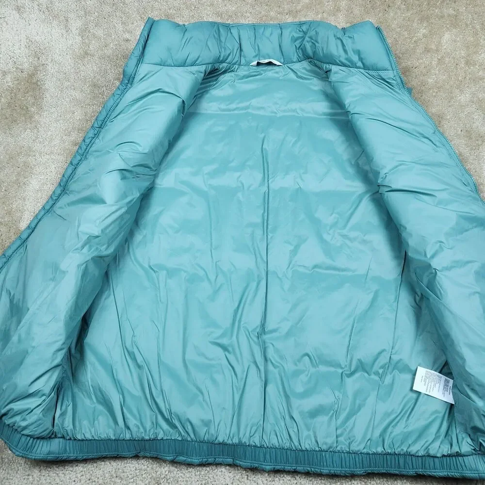 DSG Vest M/L Teal Mens Full Zip Nylon Puffer Sleeveless Jacket Used